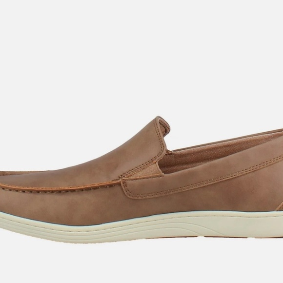 Izod Mens Seapoint Sneaker Slip On Shoe Brown NIB Quick Ship - Picture 3 of 7